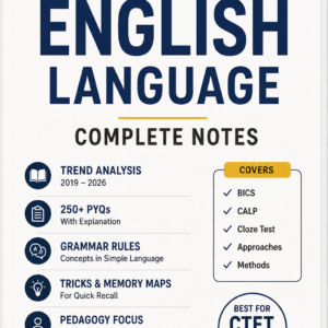 CTET English Language PYQs — 300 Solved Questions + Trend Analysis (Instant PDF)